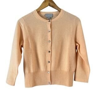 NWT Pure Collection 100% Cashmere Button Front Cardigan Sweater Womens Size 6